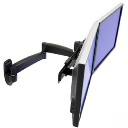 Ergotron 200 dual monitor arm - 13 lb - black 45-231-200 for sale