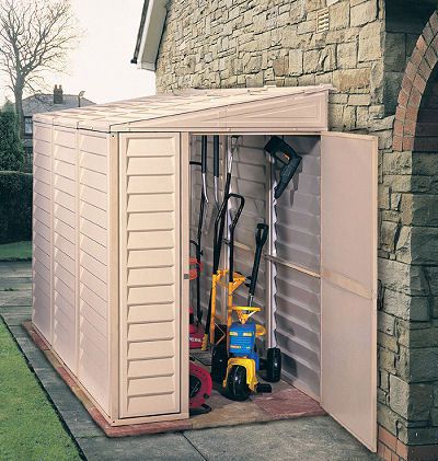 SideMate 4&#039; x 8&#039; Vinyl Shed With Floor Kit - 06625
