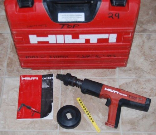 Hilti DX351 Powder Actuated Fastening Fastener Tool With Case - Good Condition