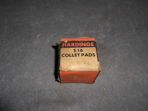 Hardinge S16 Collet Pads 15/32&#034; Round