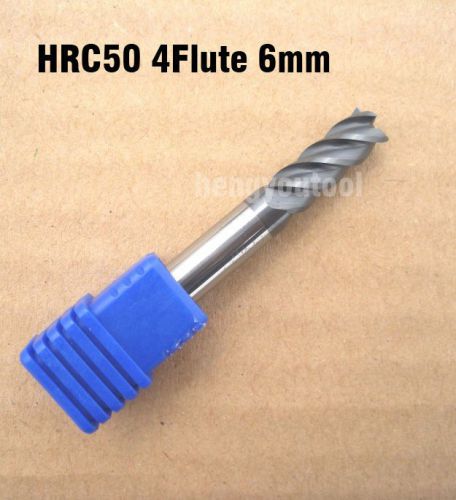Solid Carbide Coating TiAlN 4-Flute End Mills Dia 6.0mm Shank Dia 6.0mm 45°Helix