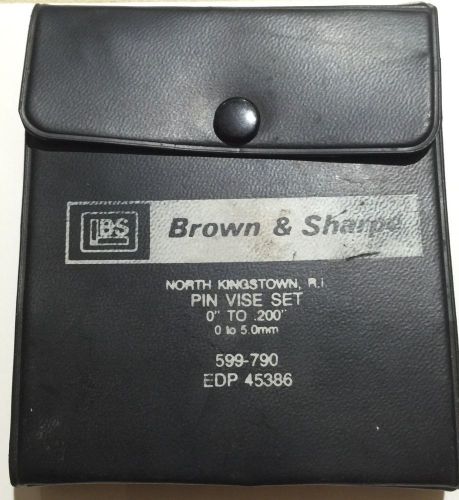 BROWN &amp; SHARPE PIN VISES 599-790 USED