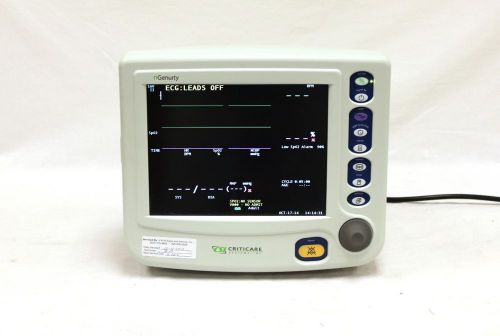 Criticare 8100EP nGenuity Patient Monitor - ECG + NiBP + SpO2 + Printer - Tested