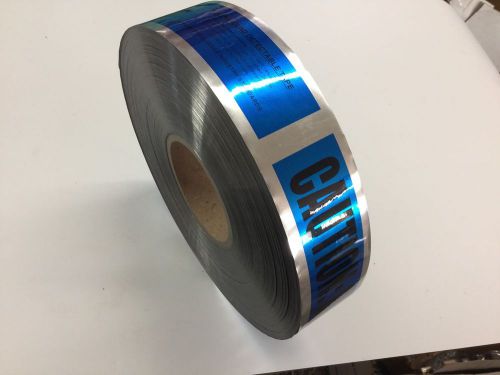 UNDERGROUND DETECTABLE FOIL TAPE, &#034;CAUTION: BURIED WATER LINE BELOW&#034; 2&#034;, NEW.