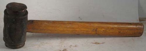 DANIELSON MANUFACTURING CO. COPPER FACED HAMMER - HEAD WEIGHS APPROX. 3 LBS.
