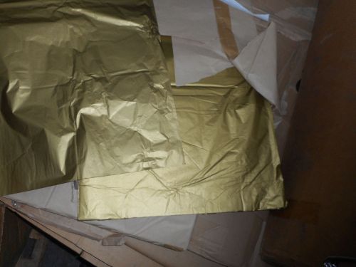 GOLD METALLIC Tissue Paper 20x30&#034; (500 sheets) 2-SIDED Heavy Gauge