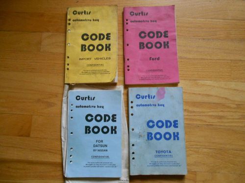 Curtis Auto Key Code Book Lot Toyota Import Vehicles Ford Datsun