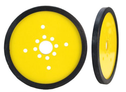 Pair of 5&#034; Diameter Precision Disk Wheels - Yellow (595741)