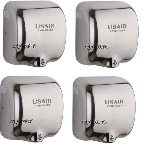 Set of 4 HAND DRYERs,  NEW MODEL 2015, 1800 WATTS, STANDLESS STEAL