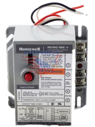 New oem!! honeywell r8184g4066 oil burner control with 15 second safety timing for sale
