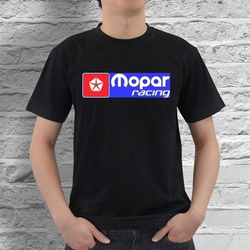 New Mopar (Motor Parts) Racing Mens Black T-Shirt Size S, M, L, XL, XXL, XXXL