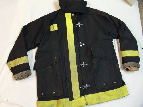 Morning pride turnout coat model 2100 gear fire firemans jacket sz 44 for sale