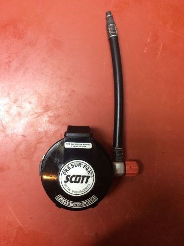 Used Scott EZ-FLO Presur Pak Black Regulators w/quick disconnect hoses