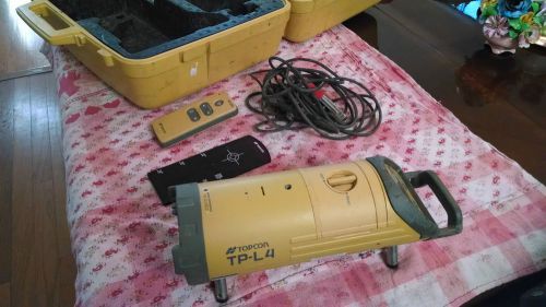 TOPCON TP-L4B PIPE LASER W/2 BATTERIES AND ACCESSORIES GREAT SHAPE!!