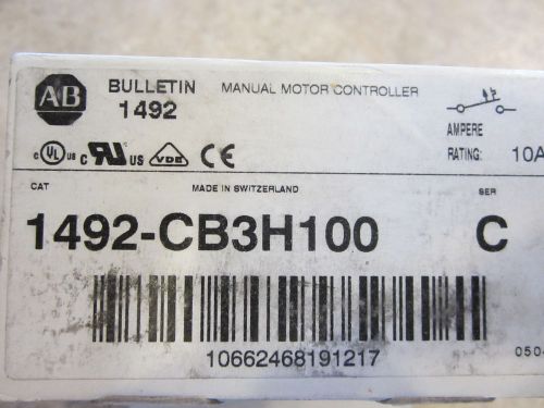 Allen Bradley 1492-CB3H100 Manual motor controller