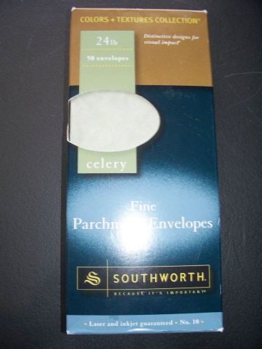 Southworth Fine Parchment Envelopes  #10 24lb. Celery  NEW