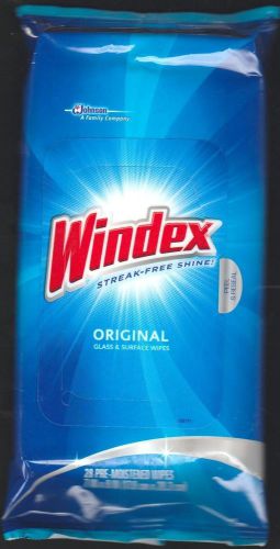 Windex Glass Cleaner Wipes, 28 Wipes NEW