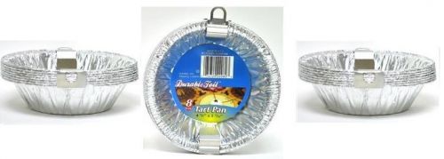 24pk 4 3/8&#034; aluminum foil tart pans disposable mini pot pie baking plate tins for sale