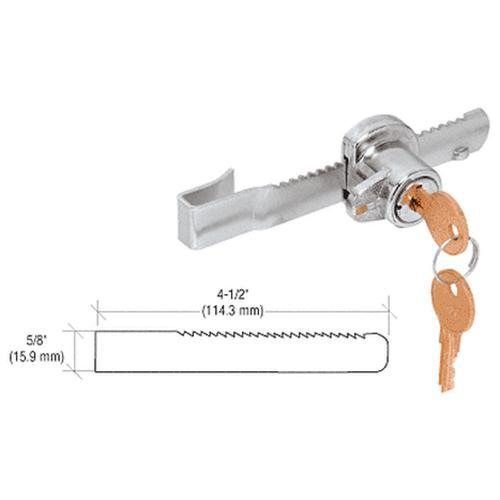CRL Chrome &#034;Tamper Proof&#034; Sliding Glass Door Lock with Standard Ratchet Bar