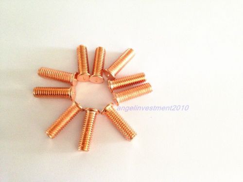 10pcs M6X35 Plated copper welding screw