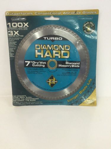 Turbo Diamond Hard Masonry Blade 7&#034; Dry/Wet Cutting