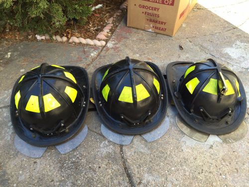 3 Cairns Black Fire Helmets