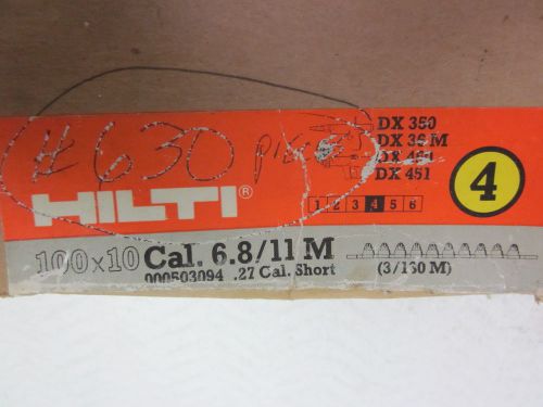 Hilti yellow number 4    6.8/11 m .27 cal. short (3/180 m)  630 pcs for sale
