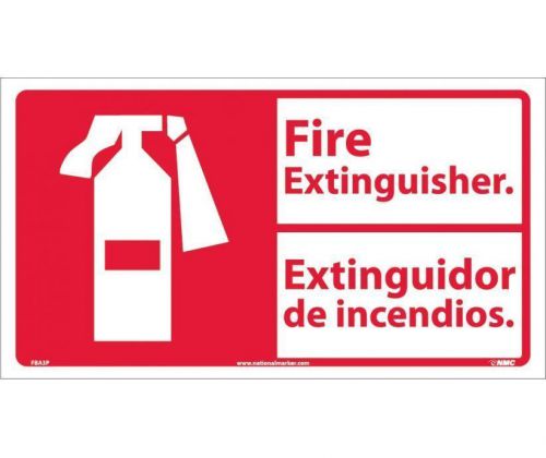 NMC FBA3R SAFETY SIGN - &#034;Fire Extinguisher&#034; with Graphic 10&#034; x 18&#034; Rigid Plastic
