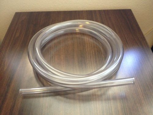 Watts, Clear PVC Tube, 10ft. Long, 1/2&#034; I.D., 5/8&#034; O.D., 1/16&#034; Thickness