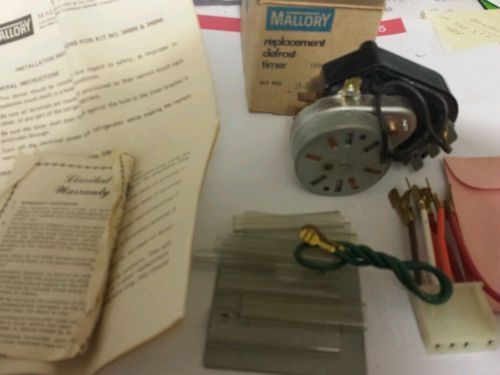 Mallory Replacement Defrost Timer Part# 34895 120V 60HZ for Refrigerator/Freeze