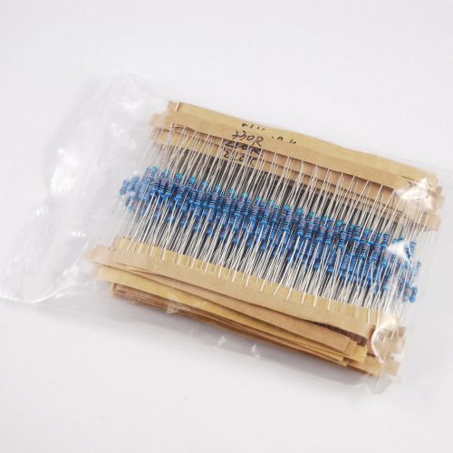 600pcs 1% Metal Film Resistor Bag 1/4w Resistance 30 kinds Each 20 new