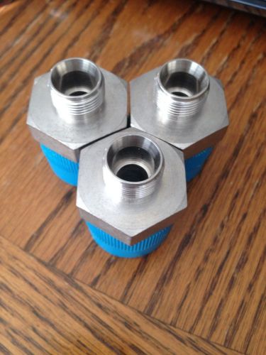 Lot of 3 new swagelok s/s male connector ss-810-1-20 1/2&#034; tube x 1 1/4&#034; npt for sale