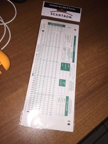 Scantron Pack Of Six 882–E Forms
