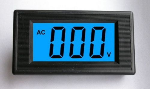 3pcs new 3 1/2 blue lcd digital volt panel meter ac 80-500v for sale