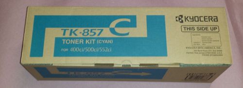 Kyocera Mita Genuine TK-857C CYAN Toner Kit TASKalfa 400ci, 500ci, 552ci