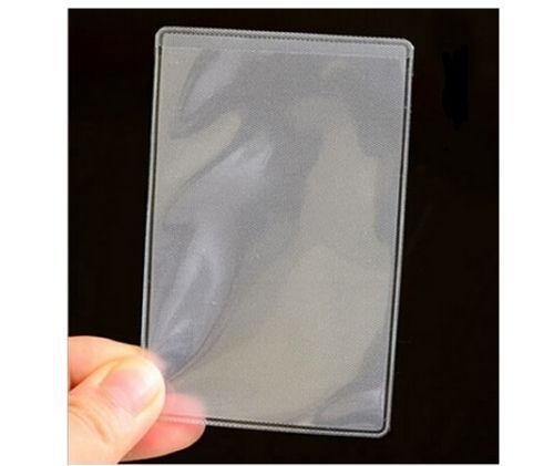10pcs Transparent Card Protector Plastic Card Credit Card ID Card Holder ON SALE