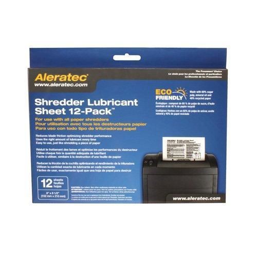 Aleratec Shredder Lubricant Sheets - White (240165) New