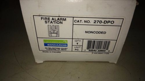 EDWARDS 270-DPO NEW IN BOX FIRE ALARM STATION SEE PICS #B19
