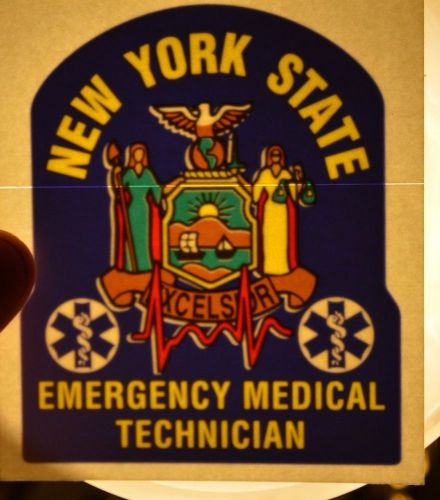 New York State EMT Inside applied Decal 4&#034; EMS Paramedic