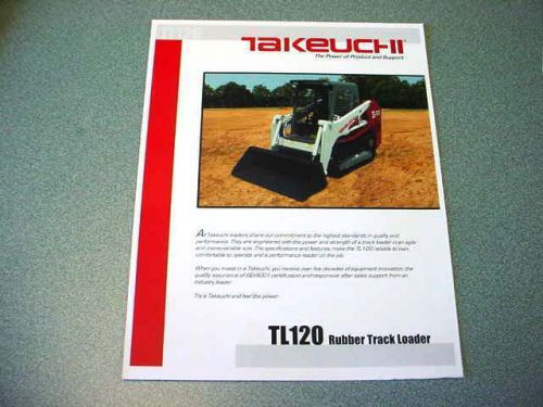 Takeuchi TL120 Rubber Track Loader Brochure