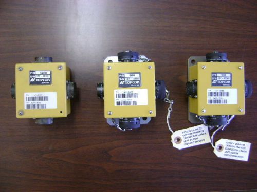 Three Topcon Assy Junction &#034;J&#034; Boxes Paver Milling Machine 9400-0000, 9400-1003