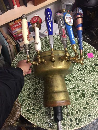 Antique Beer Tap System Dispensing Unit Bar Pulls Brass Mixologist Bartending