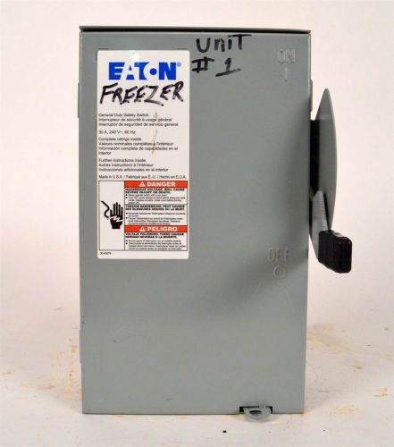 Eaton Cutler-Hammer DG221URB 30 Amp Heavy Duty Disconnect Safety Switch 240V