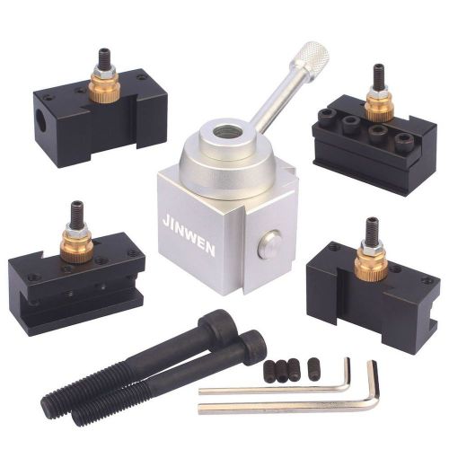 Jinwen tooling package mini lathe quick change tool post &amp; holders multifid t... for sale