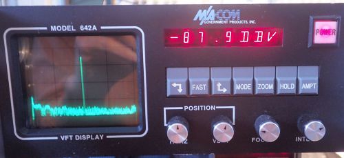 MACOM / REACTION 642A VOICE-FREQUENCY TELEGRAPHY SPECTRUM DISPLAY UNIT REV. 3.1