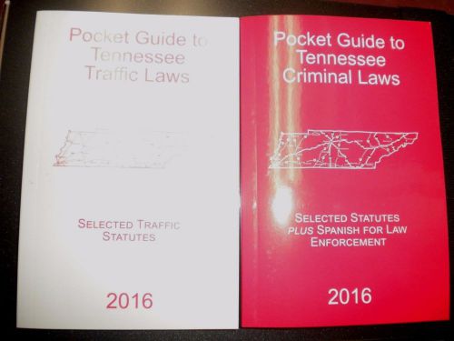 Pocket Press Criminal and Traffic Law Books 2016 TN &amp; KY Available