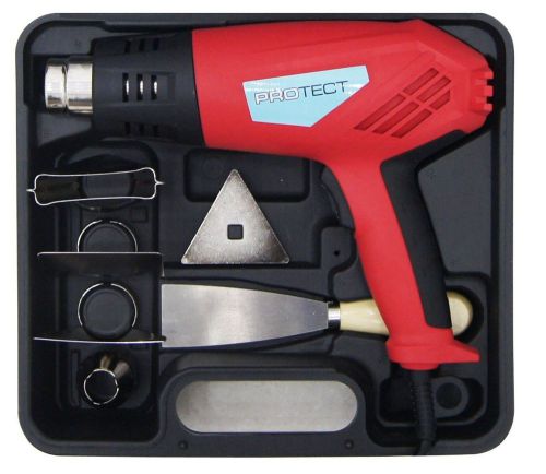 Protect 1500w 9-piece heat gun kit in carry case ah001a for sale