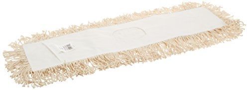 Unisan industrial dust mop head, hygrade cotton, 24 width x 5 depth, white for sale