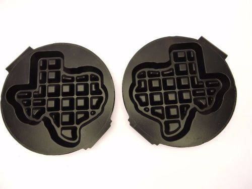 Carbons Waffle Baker Maker Grid Plates Shape of Texas Replacement Set NEW