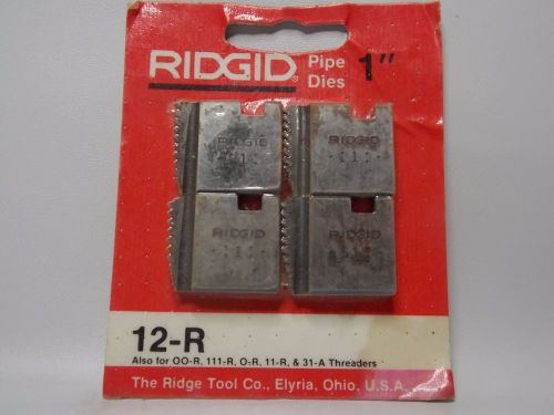 RIDGID 1&#034; NPT 12-R PIPE THREADING DIES O-R 11-R 111-R 30-A 31-A 00-R 37835 NEW